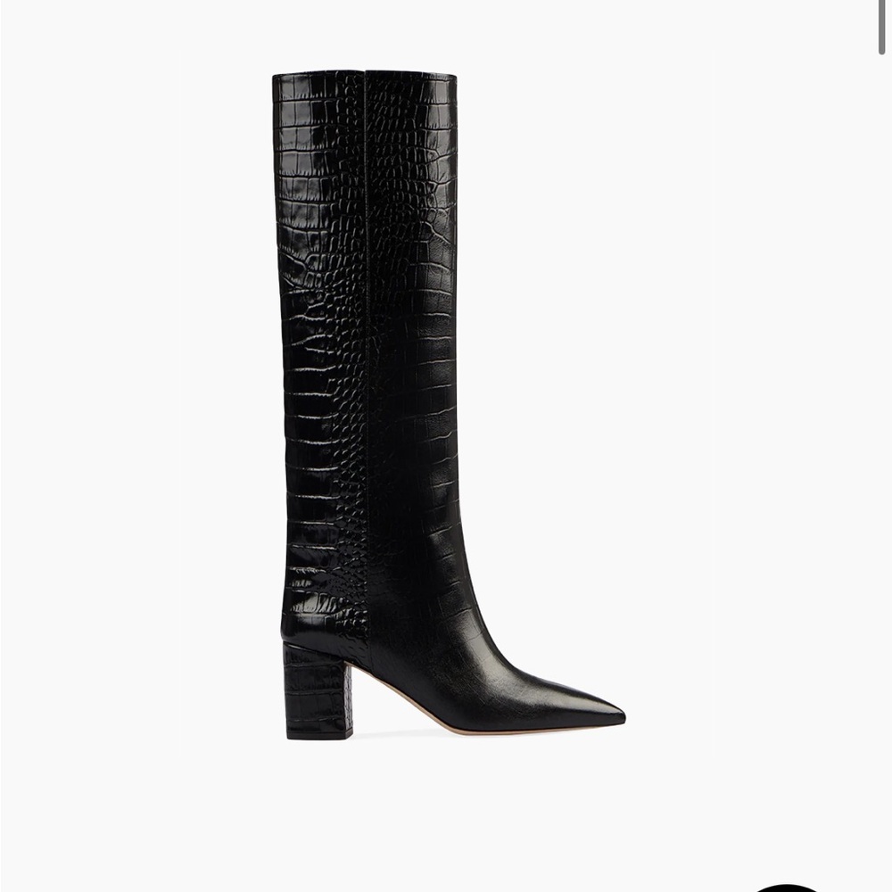 Paris Texas Black Anja Heeled Boots - Picture 3 of 8